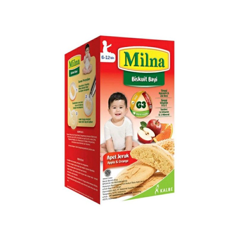 MILNA BISKUIT BAYI 6-12 BULAN Ada 7 Varian Rasa