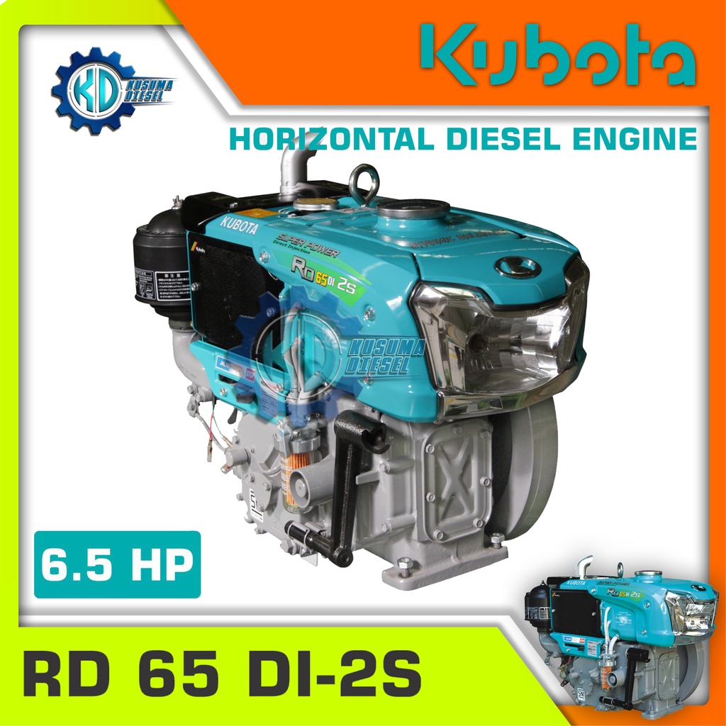 Diesel RD 65 DI-2S KIT - MESIN DIESEL KUBOTA 65 PK - 65 HP - 2S