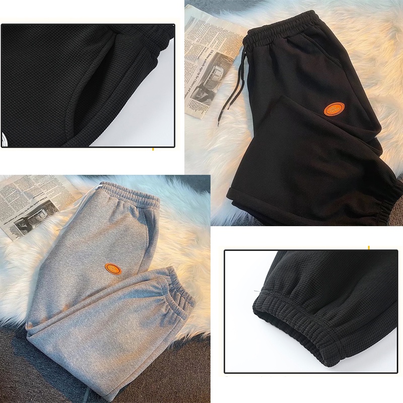 celana olahraga pria panjang korean style sweatpants loose pants kasual celana training pria