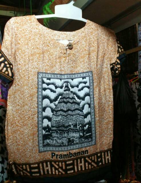 Setelan anak kepyur candi Prambanan/ setelan unisex laki-laki dan perempuan souvenir jogja murah