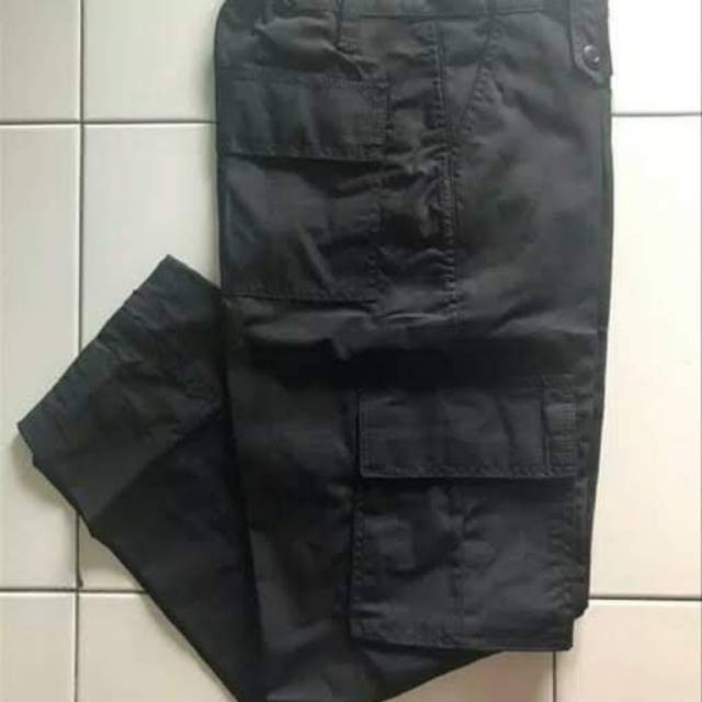 SKD Celana Cargo Pria Hiking Terbaru Fashion Cowok Bisa COD Best Seller Kargo V5O8 Murah Kualitas Premium Bahan Tebal Pants Celana Chino Brimob PDL Hitam Ripstock UK 28 37 Hitam 28