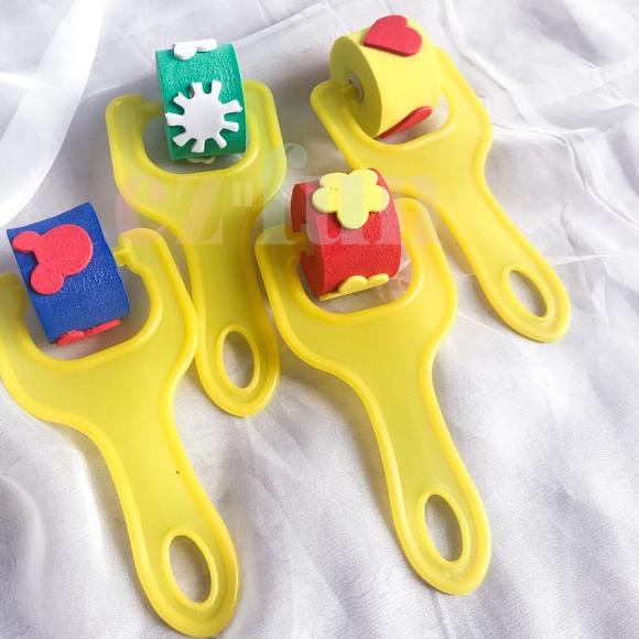 

き Alat Lukis Anak Painting Roller Brush Set eznfun ||W7LD0 Ready Stok