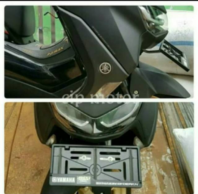 Breket dudukan plat nomor yamaha new nmax 2020 facelift model kumis