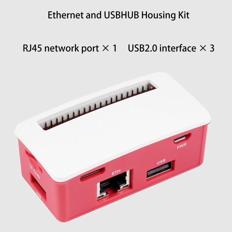 Btsg Ethernet/USB HUB Box Mendukung Raspberry Pi Zero Series, Untuk w/ETH/Topi HUB USB (B) Papan Ekspansi Di Dalam 1x RJ45,