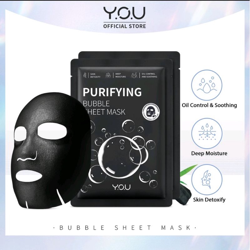 YOU PURIFYING BUBBLE SHEET MASK 25ML