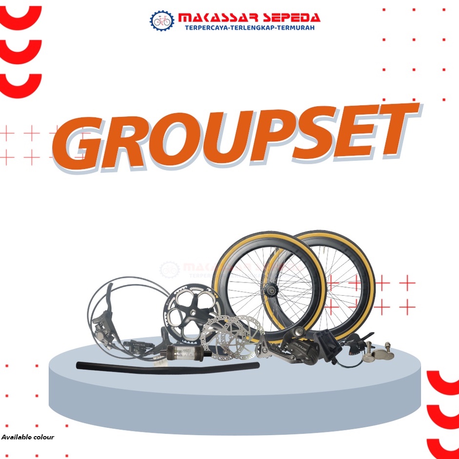 PAKET GROUPSET SEPEDA LIPAT 1X9 SPEED SHIMANO HYDRAULIC
