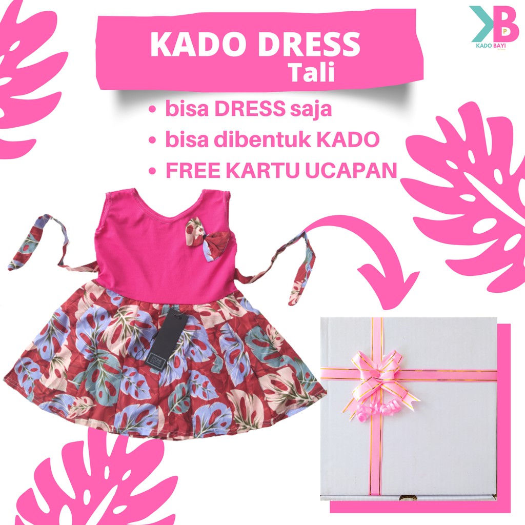 Kado Bayi Dress Tali Baju Anak Perempuan Kado Ulang Tahun Anak 1 tahun