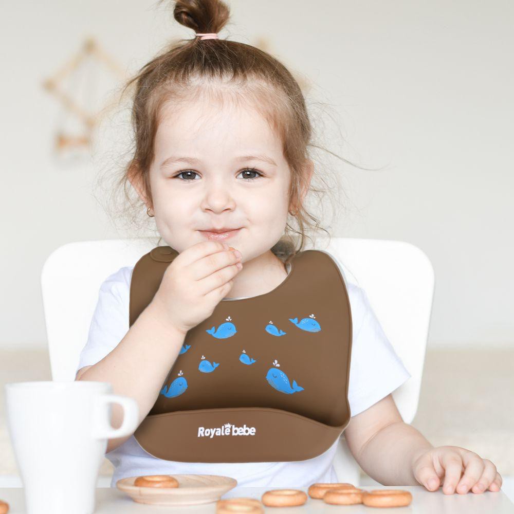 ROYALE BEBE BIB SILICONE SLABER SILIKON BAYI TATAKAN MAKAN BAYI