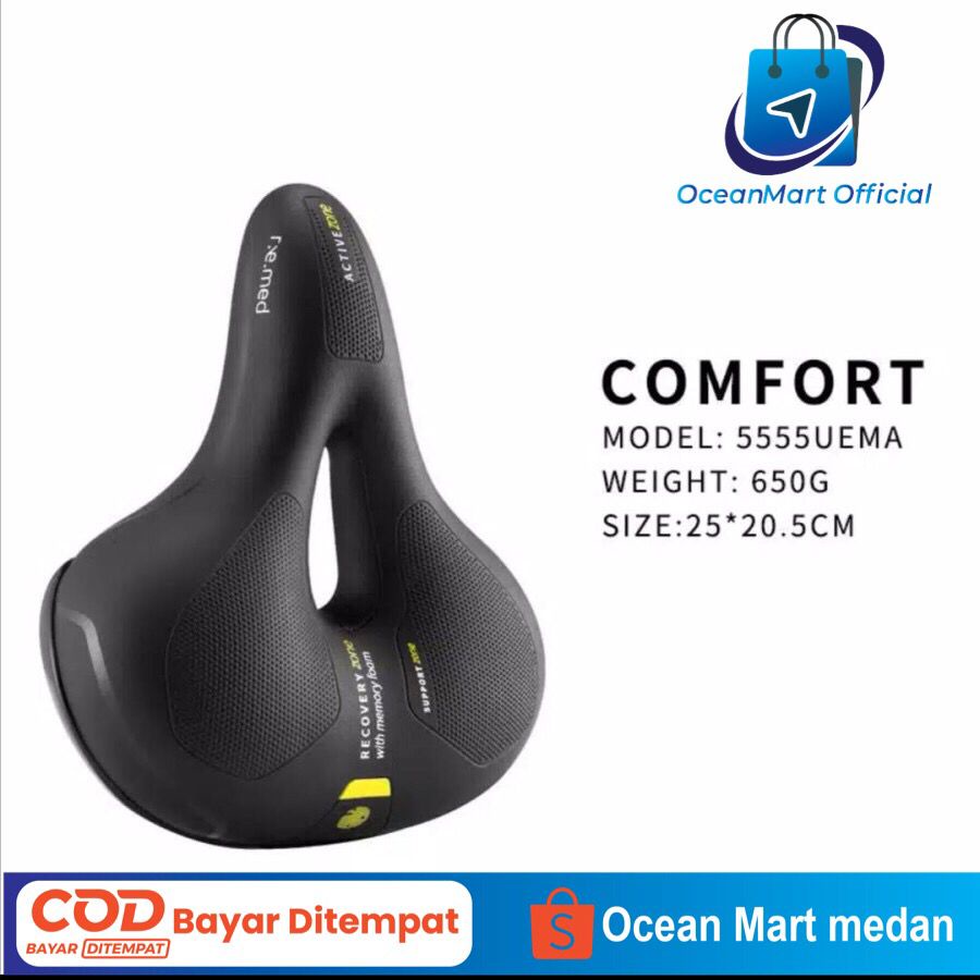 Sadel Sepeda REMED by SELLE ROYAL Memory Foam Saddle MTB Roadbike Aksesoris Bersepeda OCEAN MART OCEANMART