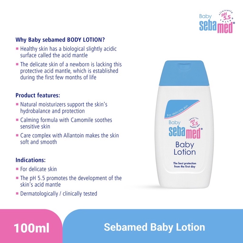 Sebamed baby body lotion - lotion bayi