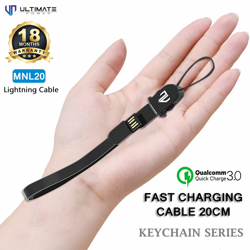 Data Cable Charging Cable Keychain Series Lightning 20CM Ultimate Power original100%