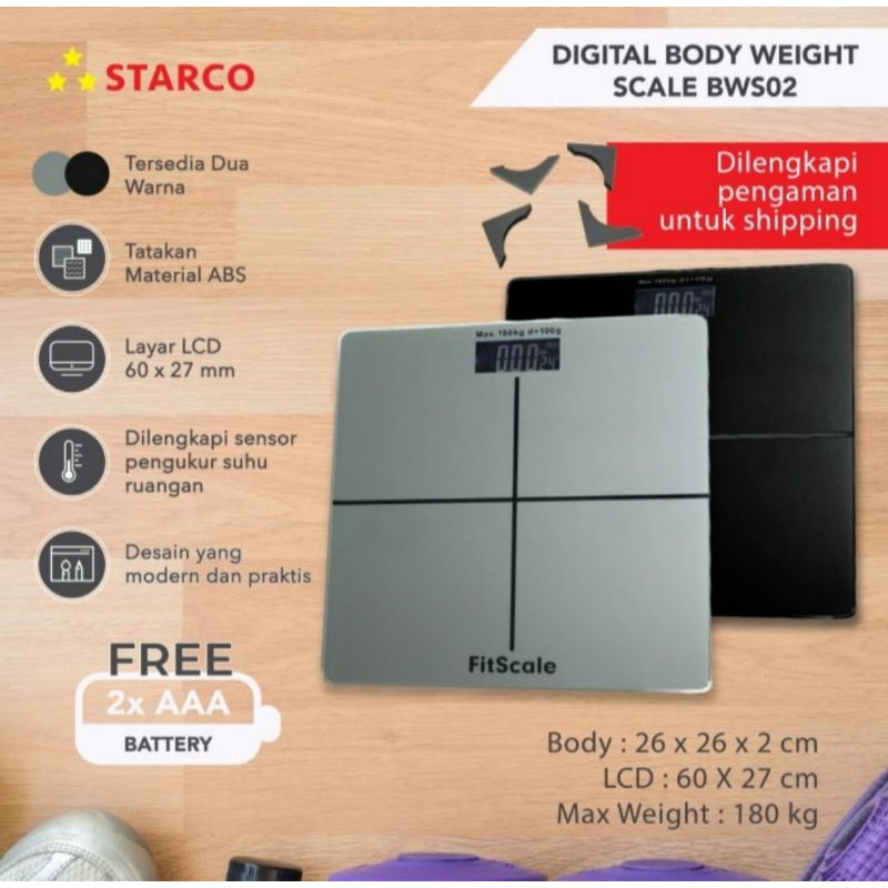 Timbangan badan digital (preloved)