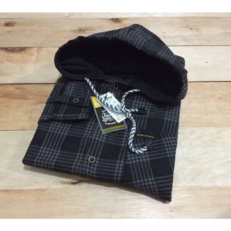 moxsa second store-kemeja flanel hoodie kemeja flanel kemeja panjang pria