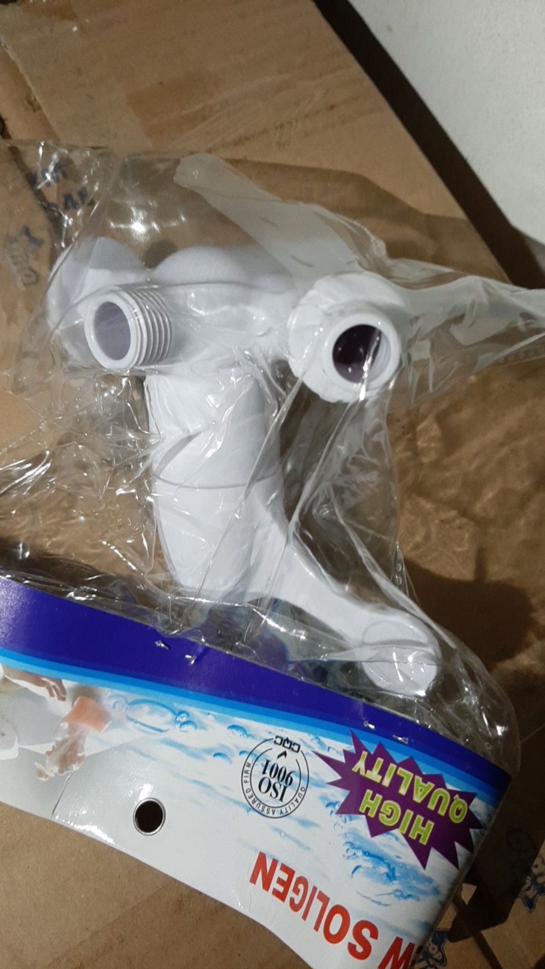 Kran Cabang Plastik Pvc Soligen S9- Keran Air Shower Double Dua Abs Faucet Dual Murah I12