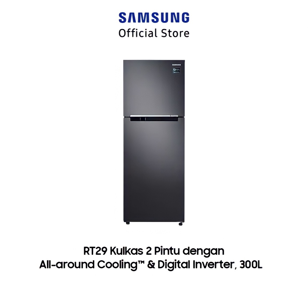 Samsung RT29K503JB1 Kulkas 2 Pintu 300L | DIGITAL INVERTER