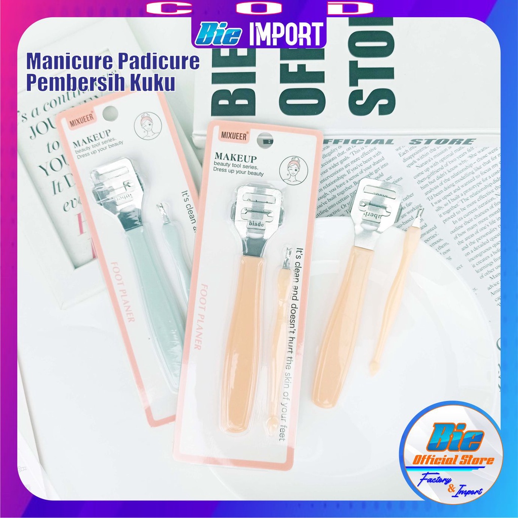 Alat Pembersih Kaki 2 in 1 Manicure Padicure Premium Impor Best Seller