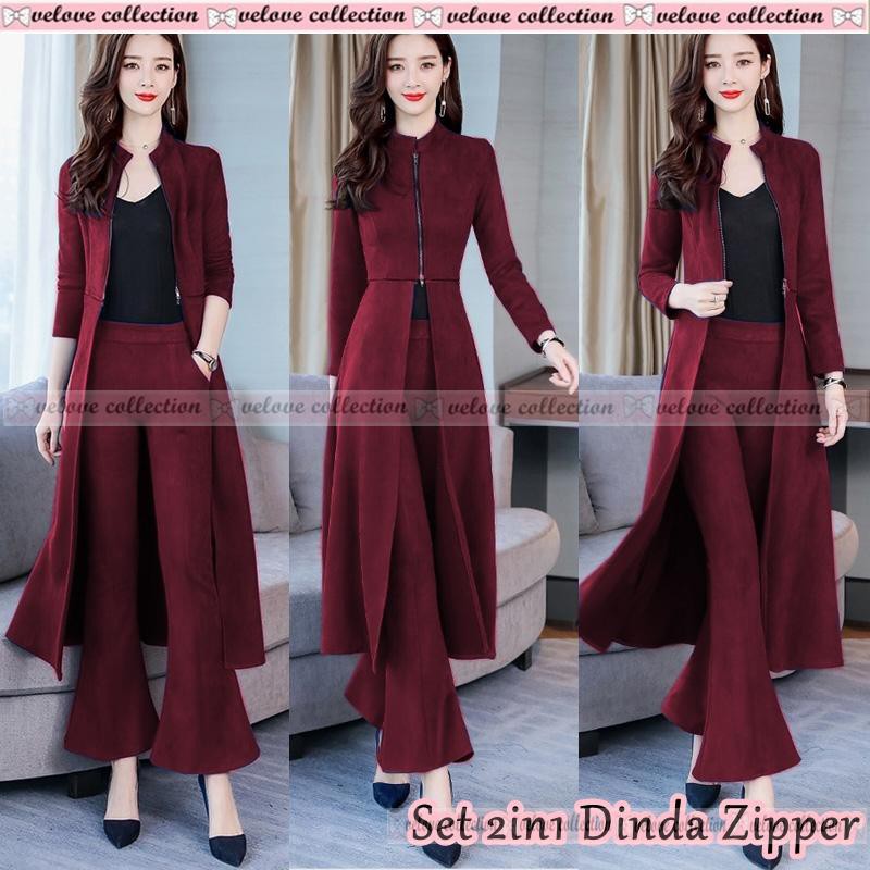 BAJU SETELAN WANITA MURAH KEKINIAN IMPORT KOREAN PREMIUM TERBARU / SETELAN WANITA KERJA KANTOR 9031