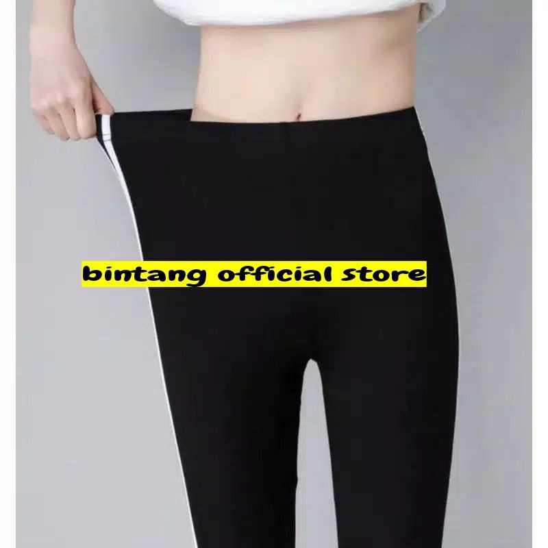 Legging Pendek Stripe Premium