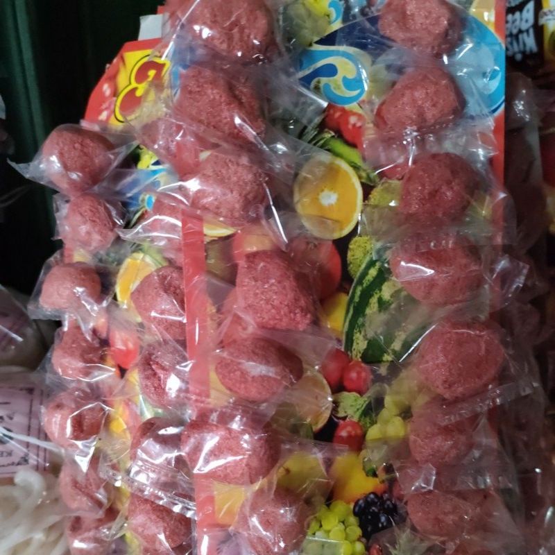 

makanan jadul semboi asem bulat iris papanan isi 20