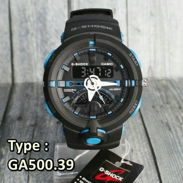 G SHOCK CASIO GA500 FROGMAN outdoor Hitam Biru