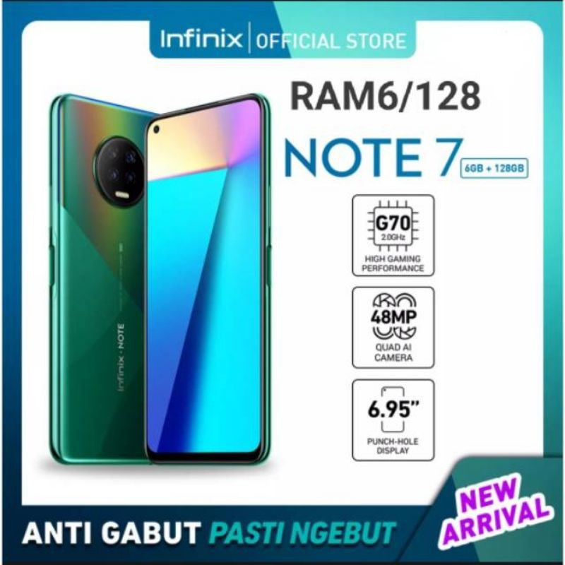 PROMO Cuci Gudang HP Infinix Note 7 6/128 Garansi Resmi