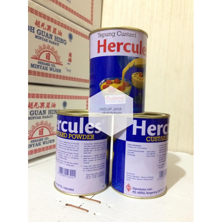 

Sale!! Hercules Custard Powder ( Tepung Custard ) Terbaru