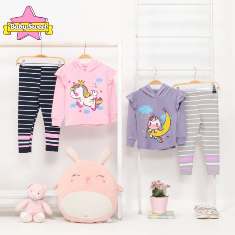 Afsheenastore Set Hoodie Unicorn By Baby Sweet