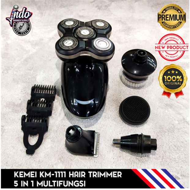 KEMEI 1111 HAIR CLIPPER TRIMMER MULTIFUNGSI 5 IN 1 KM 1111