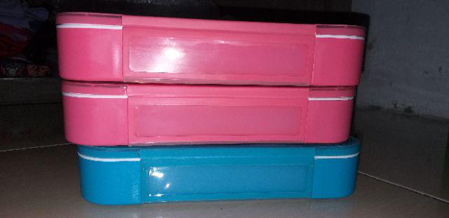 Sale Promo !! Lunchbox Yooyee 589 Pink Blue Bento 5 Sekat - Kotak Bekal Anti Tumpah