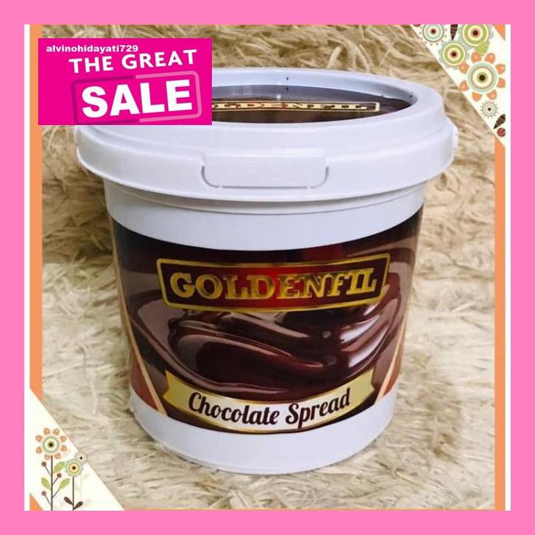 

Al04Nind Goldenfil Coklat Spread / Selai Coklat Tanpa Crunchy 1Kg Indvvl03