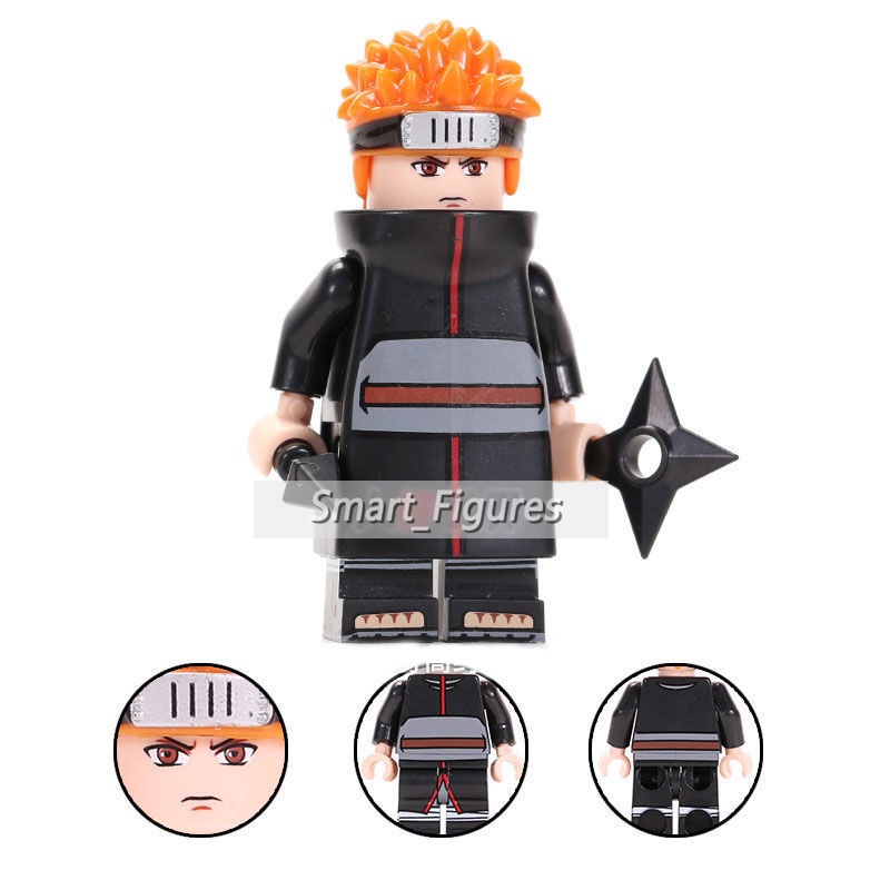 Action Figure Naruto Minifigures Pain Akatsuki Hoshigaki Kisame Uchiha Itachi Sasuke Hidan KDL801 Untuk Hadiah