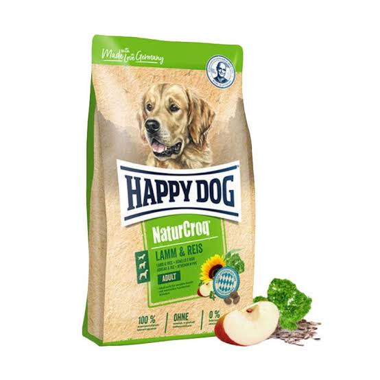 Happy Dog Adult Naturecroq Lamb&amp;Rice 15kg makanan kering anjing dewasa