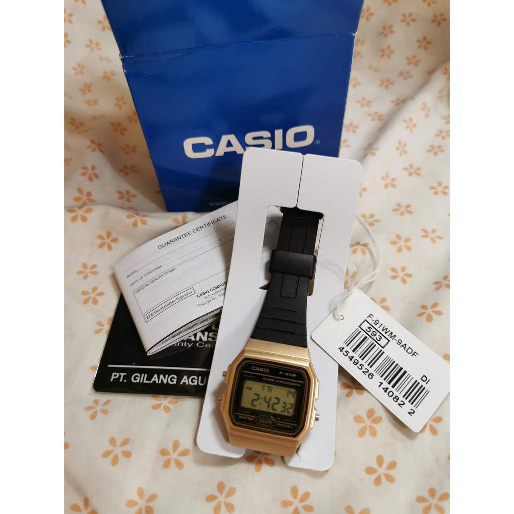 Jam Tangan Unisex CASIO F-91WM-9ADF