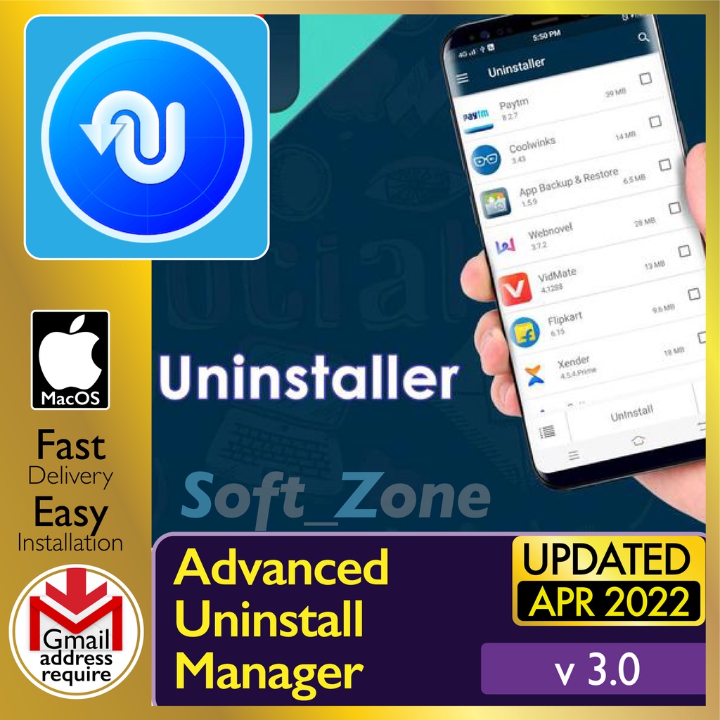 

Advncd Unnstll Mngr 3.0 - Unnstll Unwntd Applctn [mcOSX BgSr (Intl & M1) Spprt] - Dgtl Dwnld