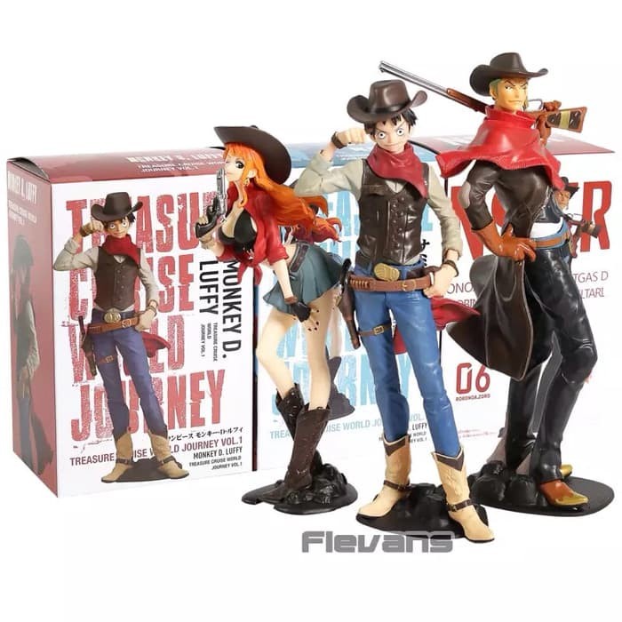 Luffy Zoro Nami Cowboy One Piece Action Figure