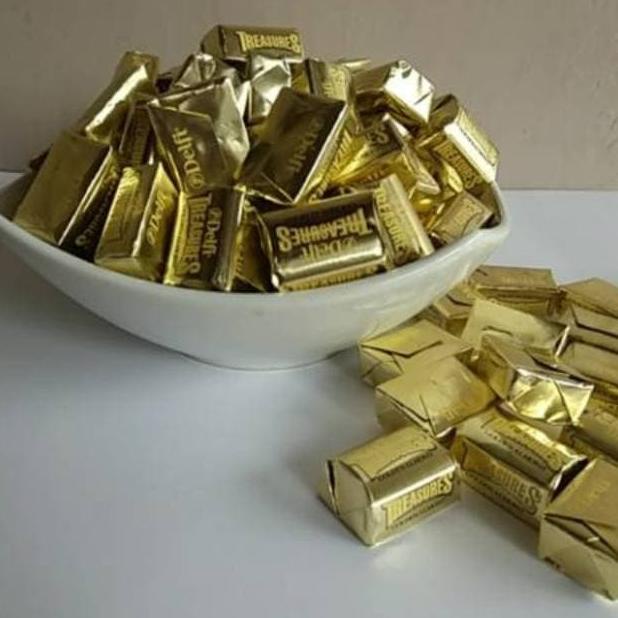 

1kg delfi treasure almond - coklat kiloan pabrikan