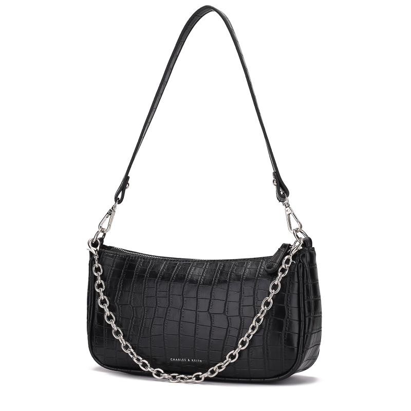 TAS BAHU WANITA CROCO SLING BAG CH4RLESNKEETH MODEL RANTAI（5 WARNA） #006