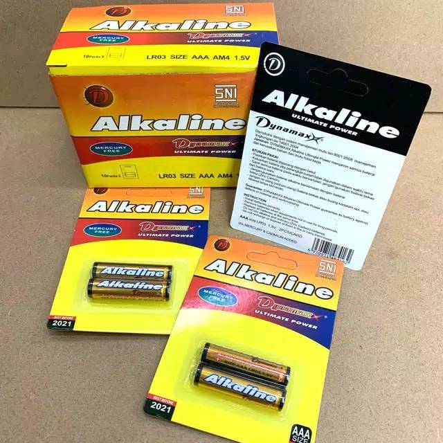 Baterai A3/AAA Dynamax Alkaline LR03 1,5V Original battery alkaline A3