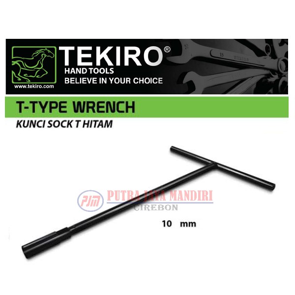 Kunci T Hitam Tekiro 10 Mm / Kunci Sok Hitam Tekiro 10 Mm