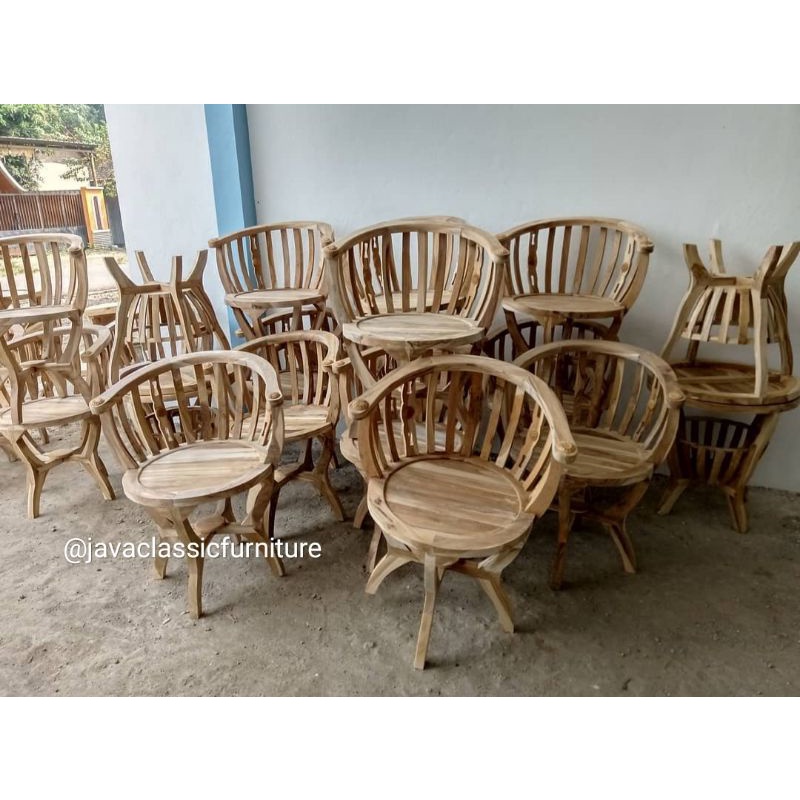 KURSI TERAS MANGKOK 1 SET MURAH KURSI TAMU BETAWI BAHAN KAYU JATI FURNITURE JEPARA-3