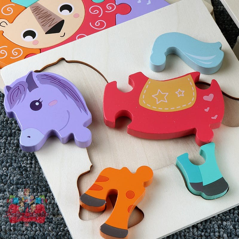 [BIG SALE] 3D Chunky Puzzle | Mainan Edukasi Anak