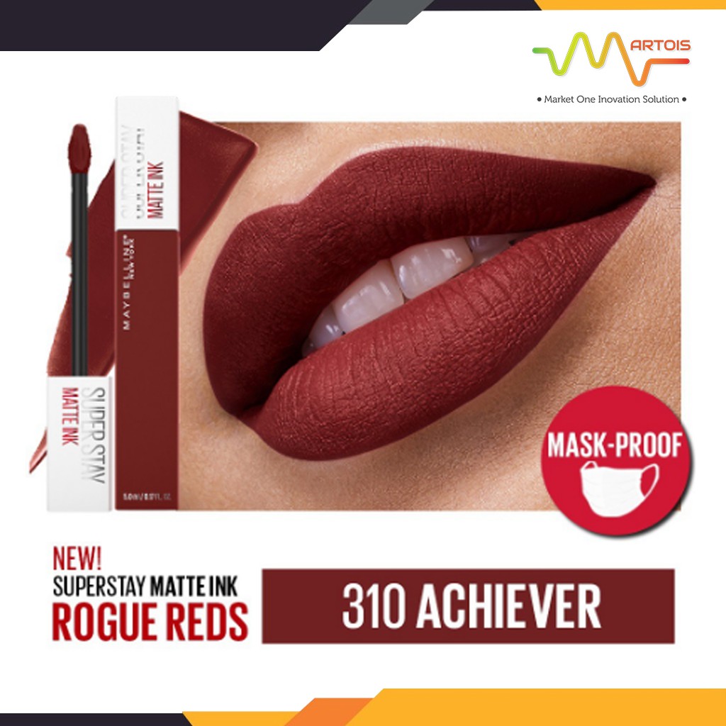 Maybelline Superstay Matte Ink Rogue Reds 310 Achiever
