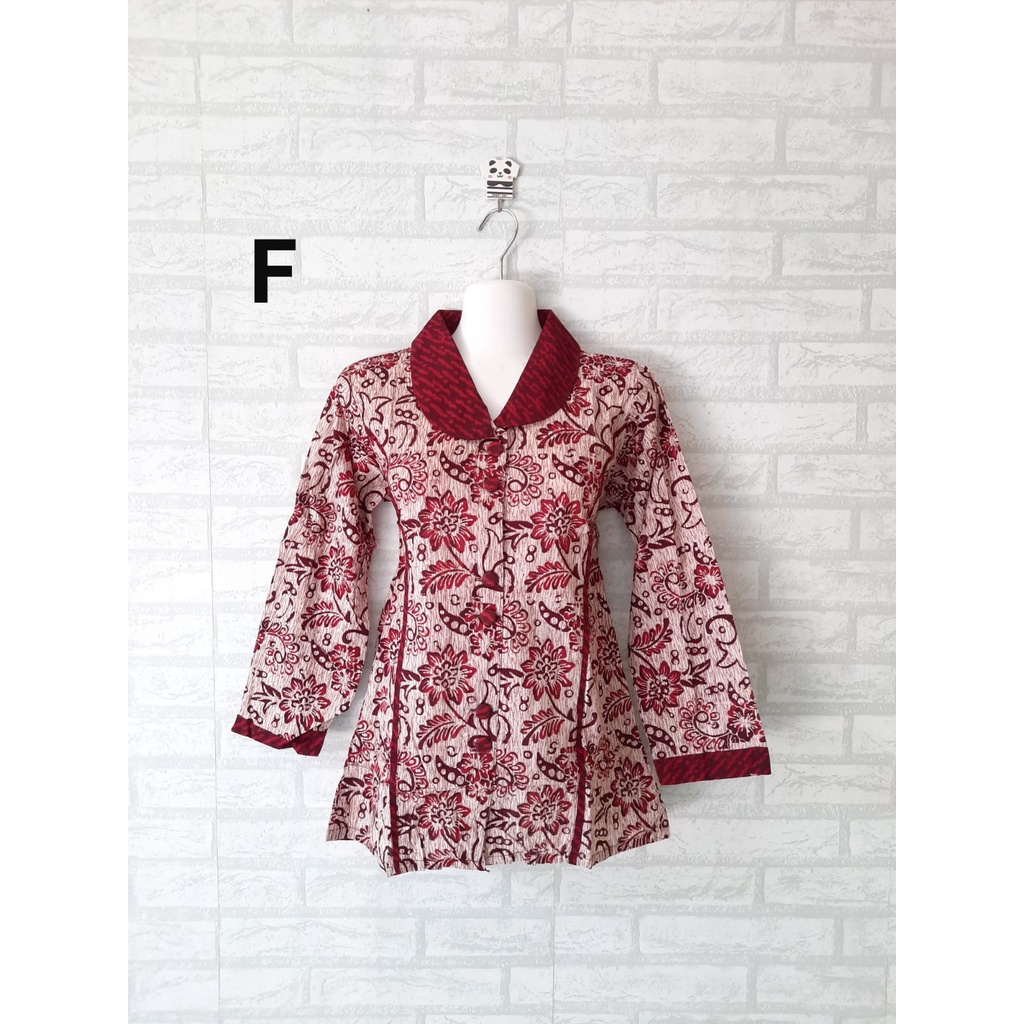 blouse batik kerja lengan panjang