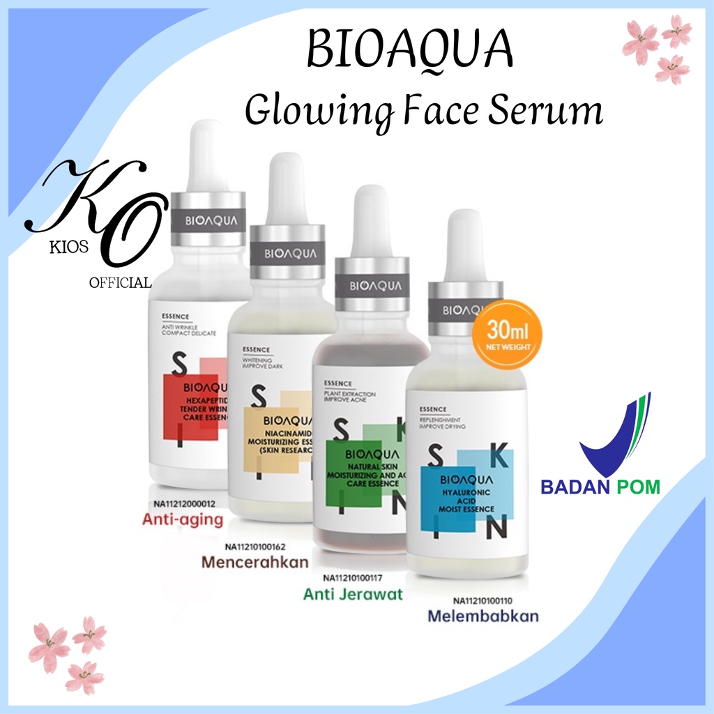 Bioaqua Skincare Glowing Face Serum / Niacinamide Brightening Serum / Hyaluronic Acid Serum / Anti Aging Serum