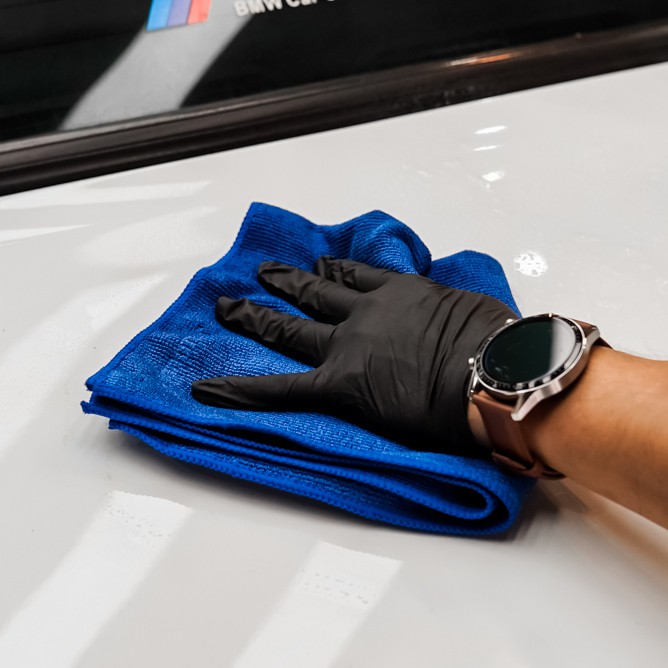 Kain Microfiber Detailing Premium Quality 40x40cm 340 Gsm - nanoTECH PROTECTION - ADVANCE WIPE - Lap Mobil  - Microfiber Coating - Microfiber Towel - Handuk Mobil - Lap Motor - Drying Towel - Lap Pengering Mobil
