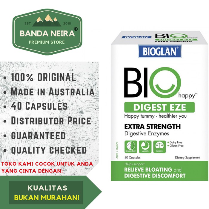 Bioglan Bio Happy Digest Eze Extra Strength 40 Kapsul