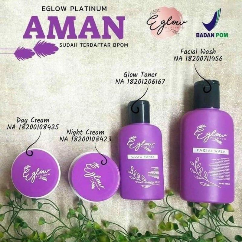 EGLOW PLATINUM SKINCARE EGLOW PLATINUM BPOM EGLOW PLATINUM