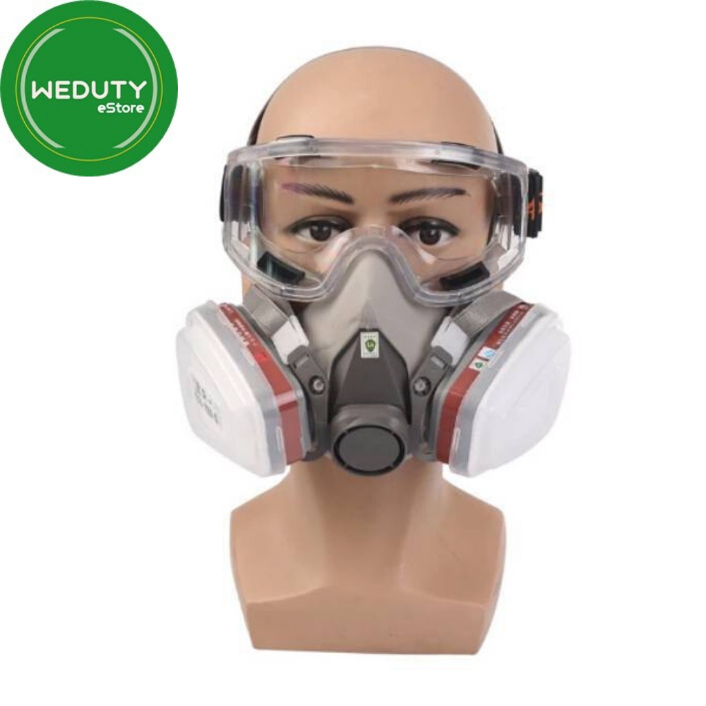 SAFETY MASK CHEMICAL HALF FACE MASKER  RESPIRATOR 