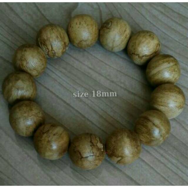 Gelang Kayu GAHARU PAPUA FILARIA Asli Wangi 18 mm
