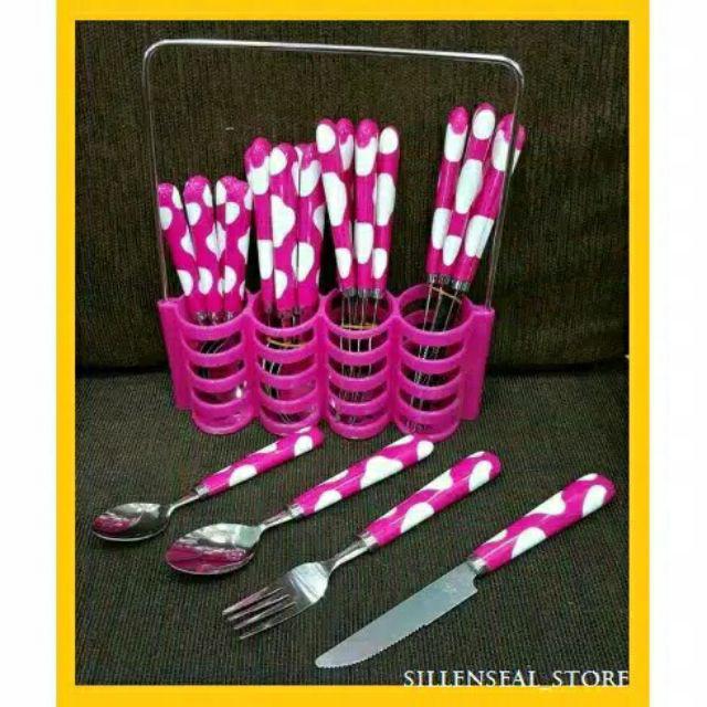 Sendok Makan Set Polkadot Paling Laris